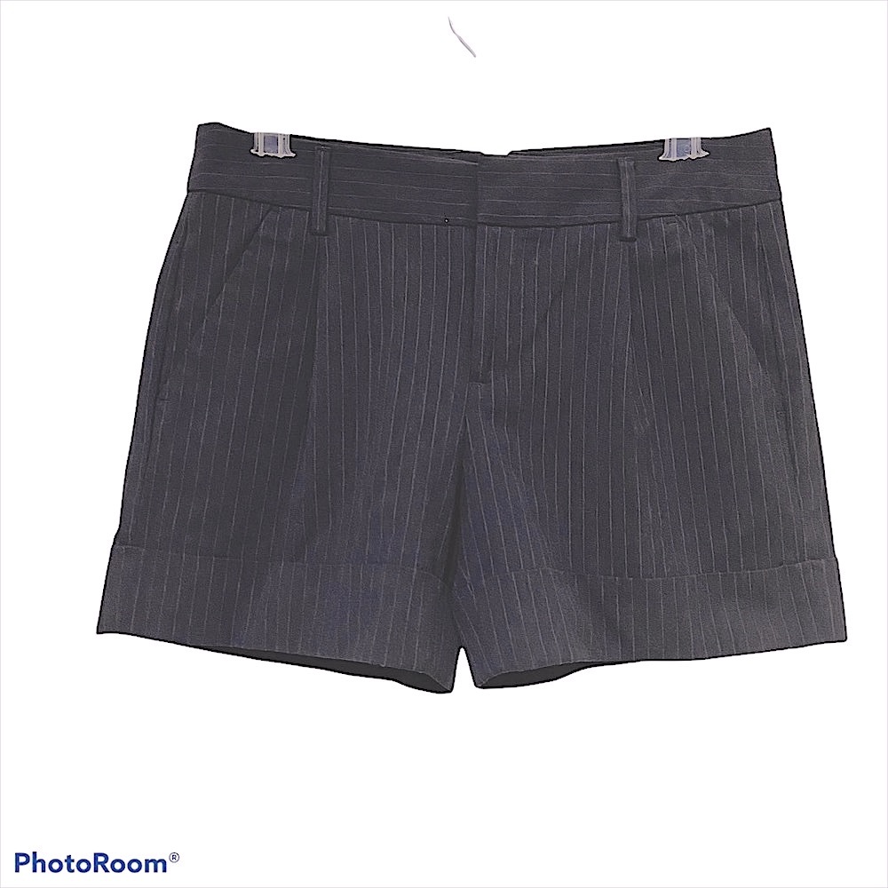GAP Women’s Navy Pinstripe Pleated Shorts Sz.00